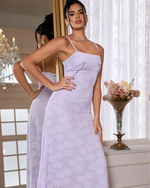 Robe violette pastel