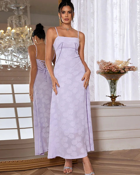 Robe violette pastel
