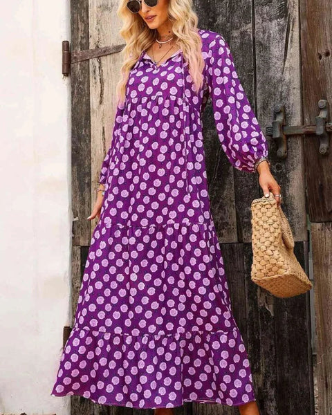 Robe bohème violette