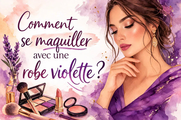 Comment se maquiller avec une robe violette ?