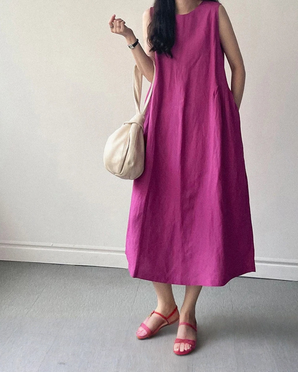 Robe lin violet