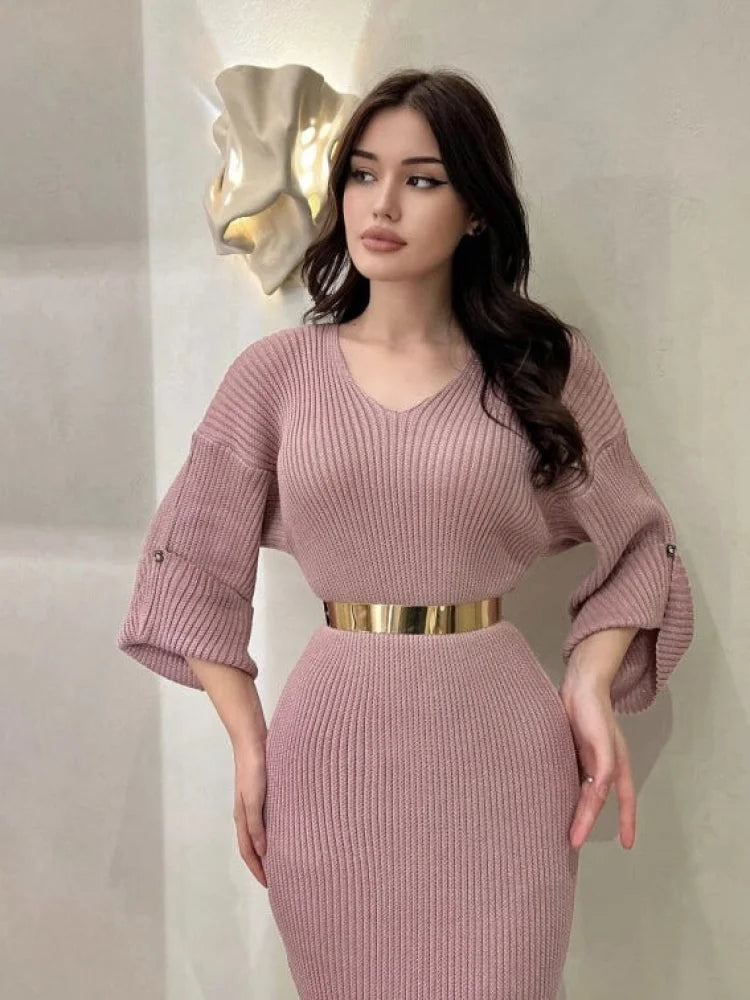 Robe hiver violette