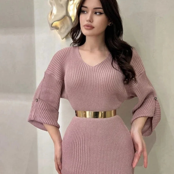 Robe hiver violette