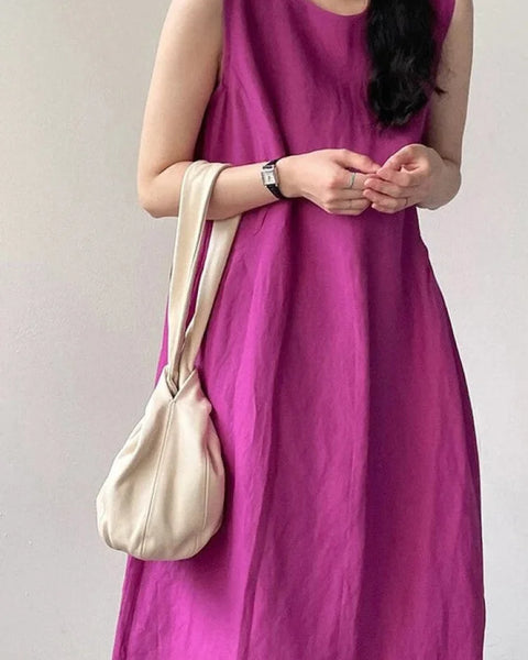 Robe lin violet