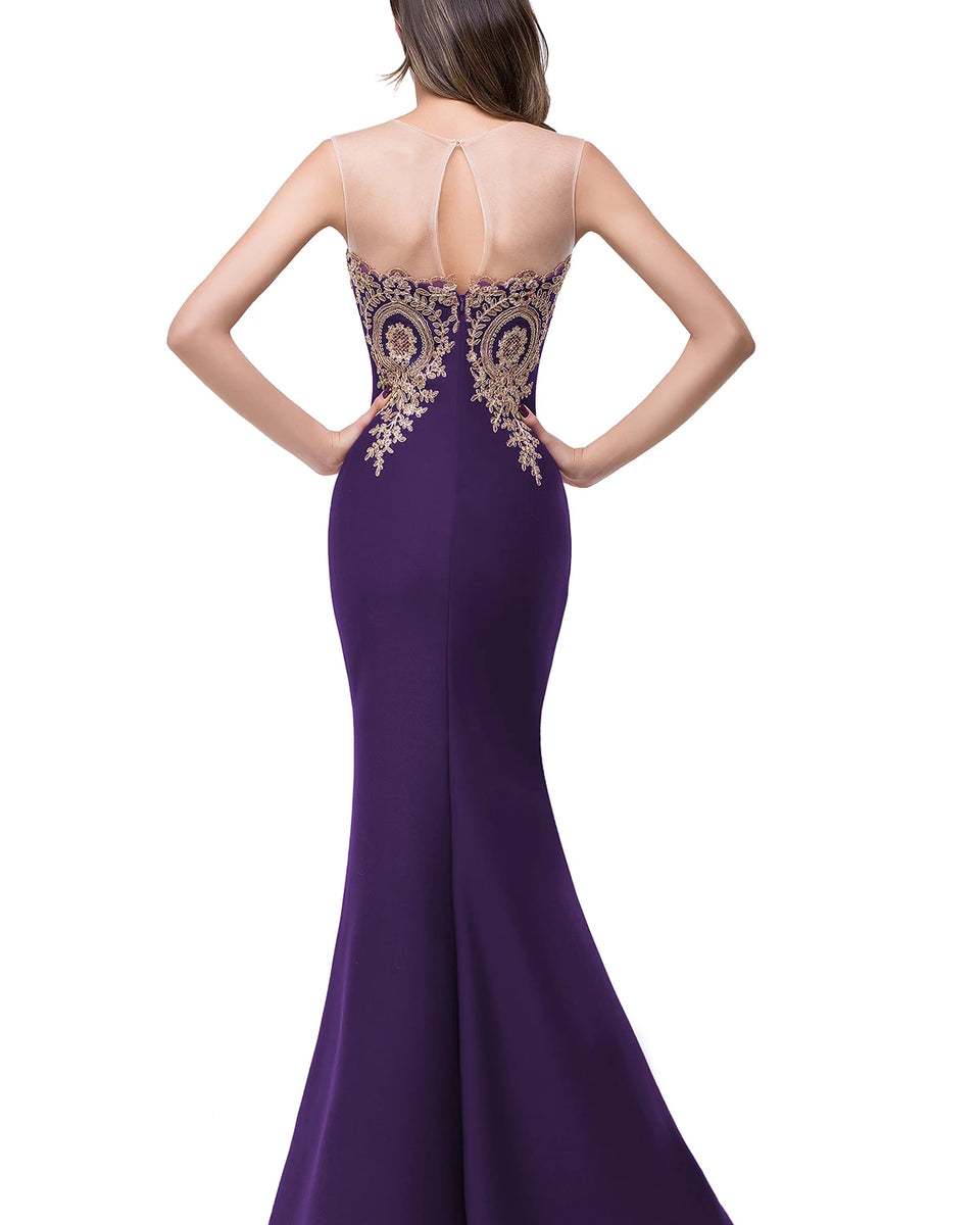 Robe violet foncé
